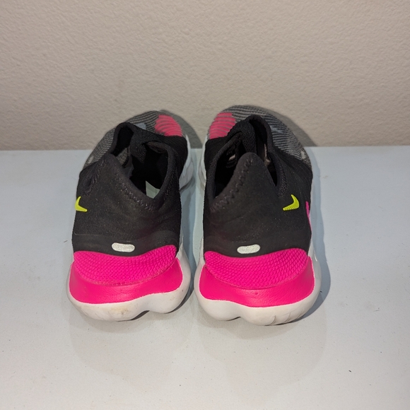 Nike Free RN Flyknit 3.0 Men's Size 8 US Pink Black Athletic Shoes - Picture 3 of 6